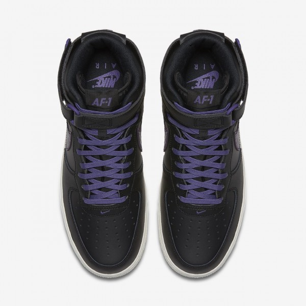 Nike Air Force 1 high 07 Lv8 Freizeitschuhe Herren Schwarz Weiß Lila 226-75511