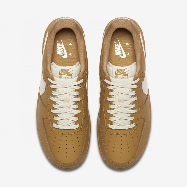 Nike Air Force 1 low 07 Lv8 Freizeitschuhe Herren Gold Beige 777-69104