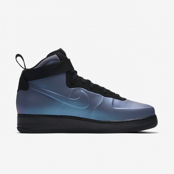 Nike Air Force 1 Foamposite Cupsole Freizeitschuhe Herren Hellgrau Schwarz 831-40247