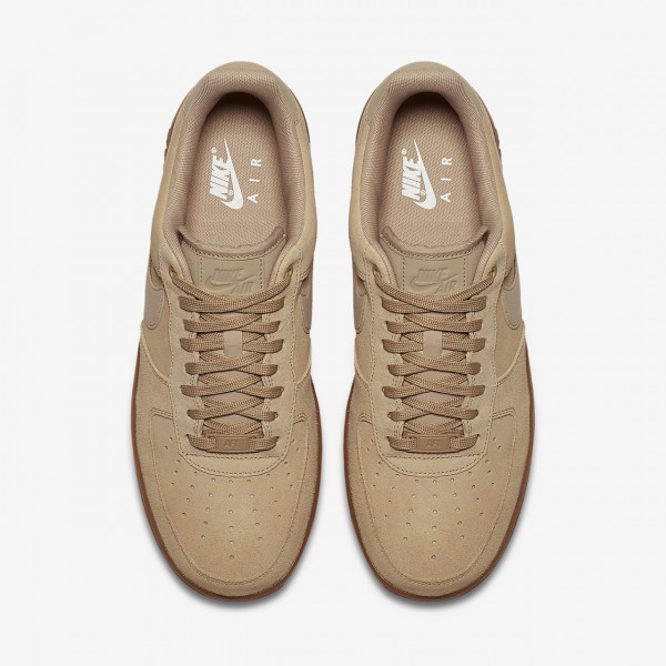 Nike Air Force 1 07 Lv8 Suede Freizeitschuhe Herren Beige Braun 433-63481