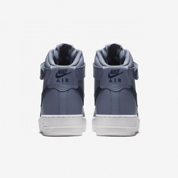 Nike Air Force 1 high 07 Lv8 Freizeitschuhe Herren Grau Weiß Blau Obsidian 513-42320