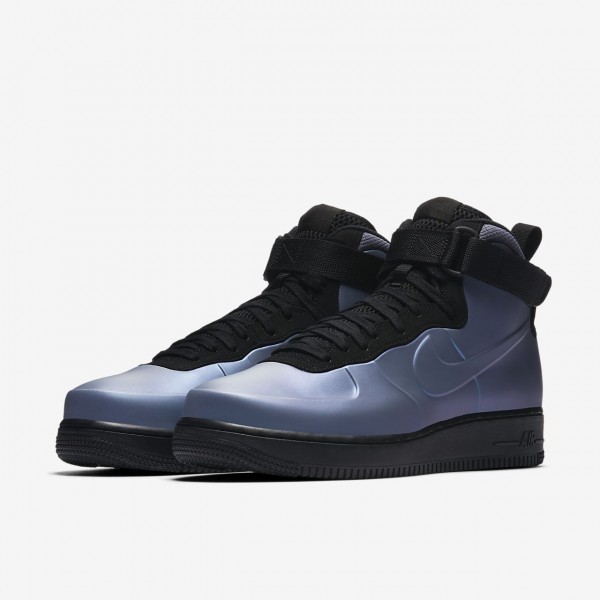 Nike Air Force 1 Foamposite Cupsole Freizeitschuhe Herren Hellgrau Schwarz 831-40247