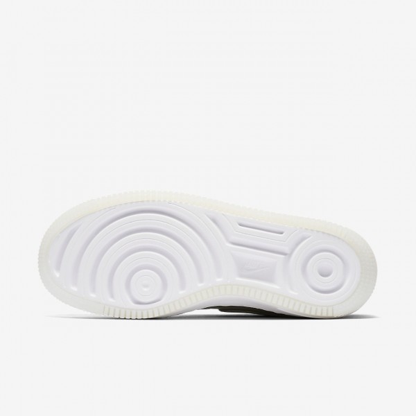 Nike Air Force 1 Upstep Premium Lx Freizeitschuhe Damen Dunkelolive Weiß 354-87318