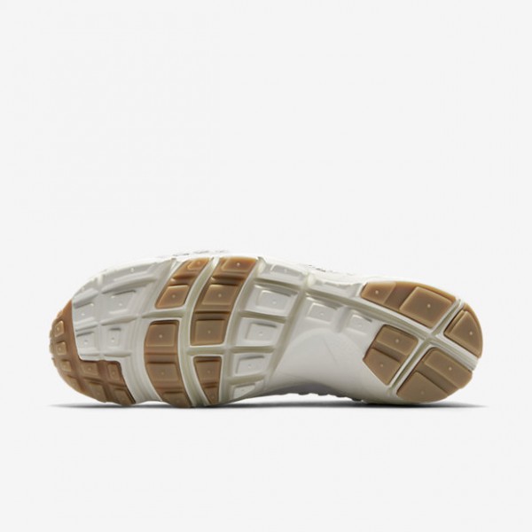 Nike Air Footscape Woven Freizeitschuhe Damen Rosa Weiß Hellbraun Grau 627-89283