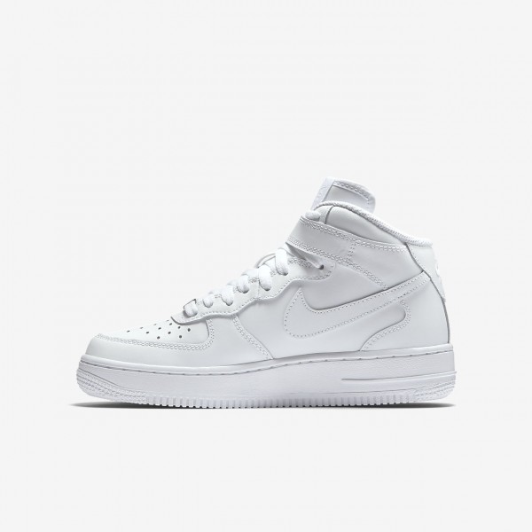 Nike Air Force 1 Mid 06 Freizeitschuhe Jungen Weiß 818-66567