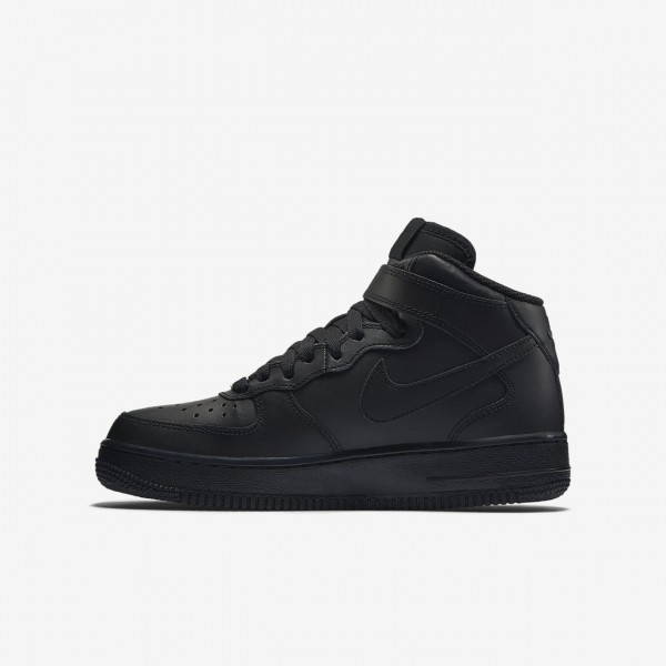 Nike Air Force 1 Mid 06 Freizeitschuhe Jungen Schwarz 136-38201