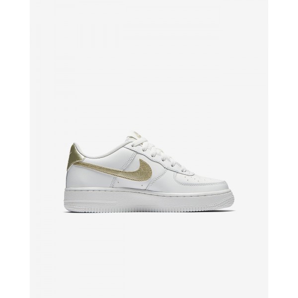 Nike Air Force 1 06 Freizeitschuhe Mädchen Weiß Metallic Gold 314-16068