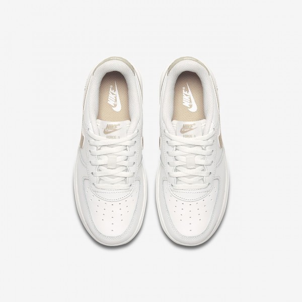 Nike Air Force 1 06 Freizeitschuhe Mädchen Weiß Metallic Gold 497-86971