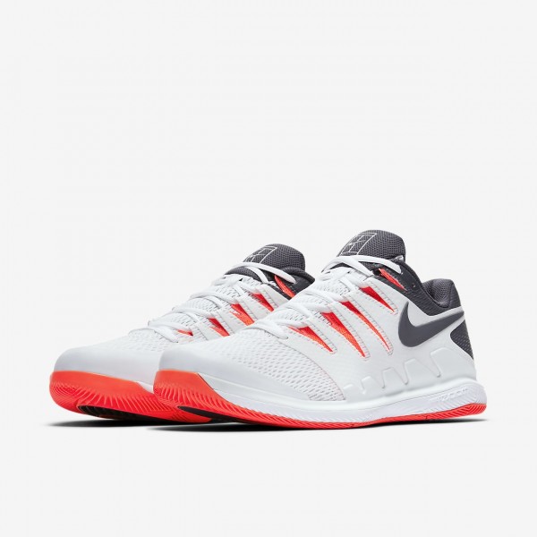 Nike Air Zoom Vapor X Tennisschuhe Herren Weiß Orange Blau 249-63532