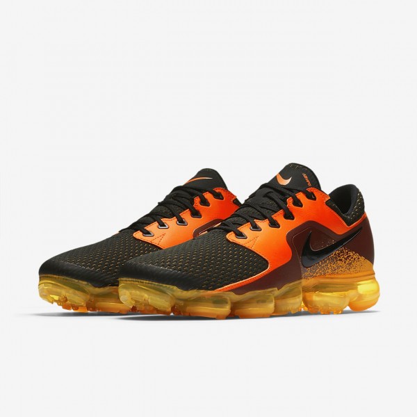 Nike Air Vapormax Laufschuhe Herren Orange Metallic Silber Rot Schwarz 536-33742