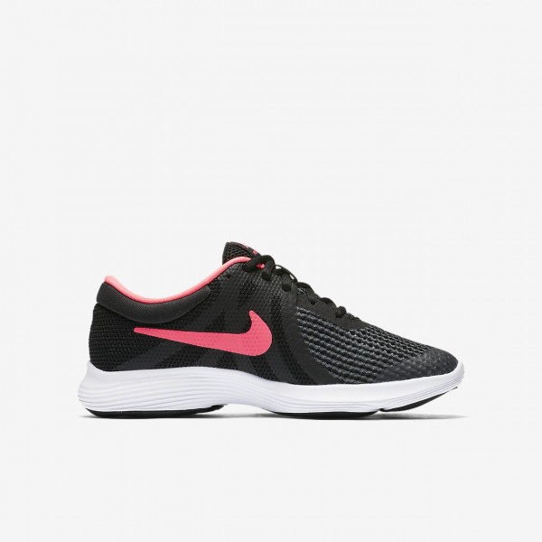 Nike Revolution 4 Laufschuhe Mädchen Schwarz Weiß Pink 131-83618