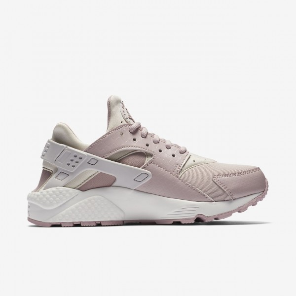 Nike Air Huarache Freizeitschuhe Damen Grau Weiß Rosa 765-63809