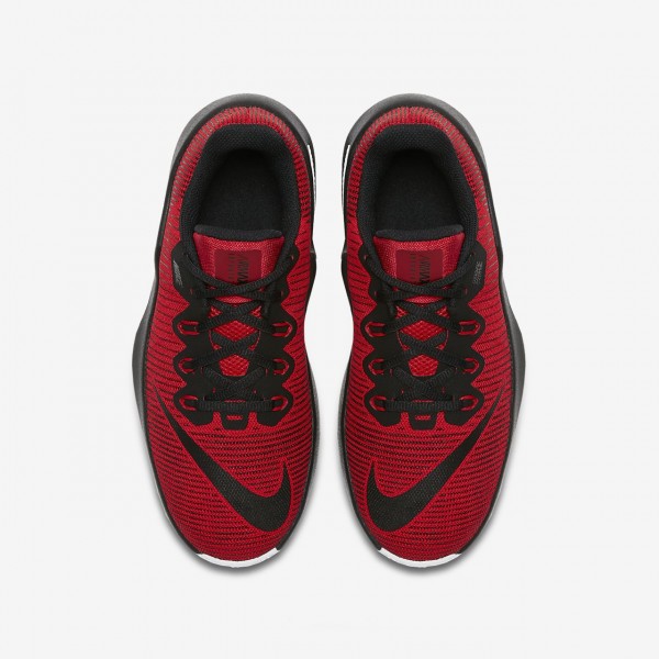 Nike Air Max Infuriate II Basketballschuhe Jungen Rot Weiß Schwarz 502-80956