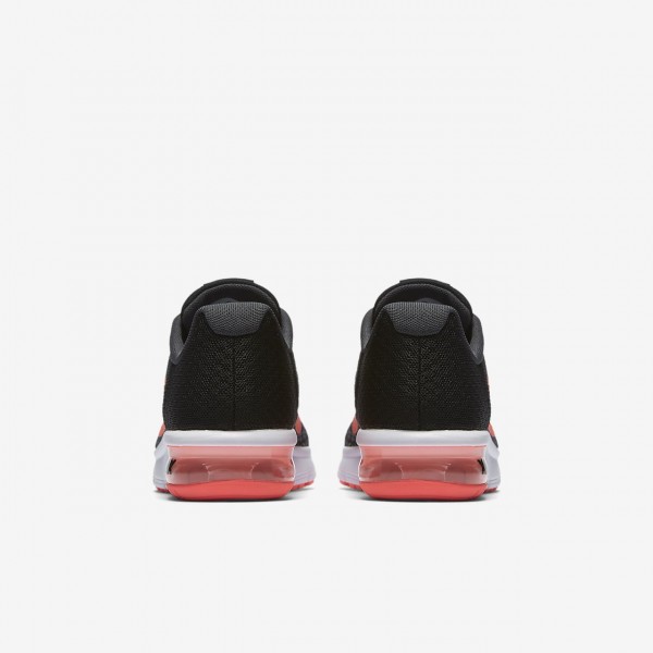 Nike Air Max Sequent 2 Laufschuhe Mädchen Schwarz Grau Pink 594-99009