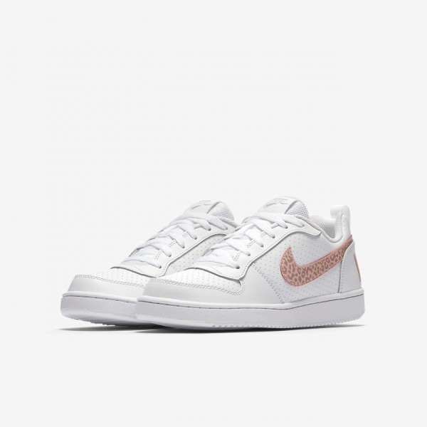 Nike Court Borough low Freizeitschuhe Mädchen Weiß Rosa Pink 225-56299