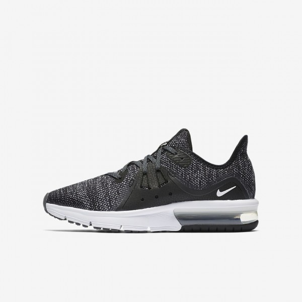 Nike Air Max Sequent 3 Laufschuhe Mädchen Schwarz...