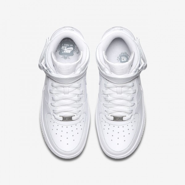 Nike Air Force 1 Mid 06 Freizeitschuhe Jungen Weiß 818-66567
