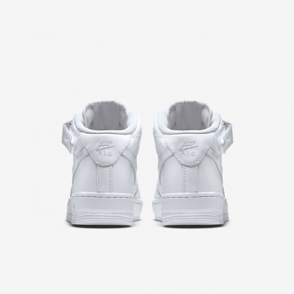 Nike Air Force 1 Mid 06 Freizeitschuhe Jungen Weiß 818-66567