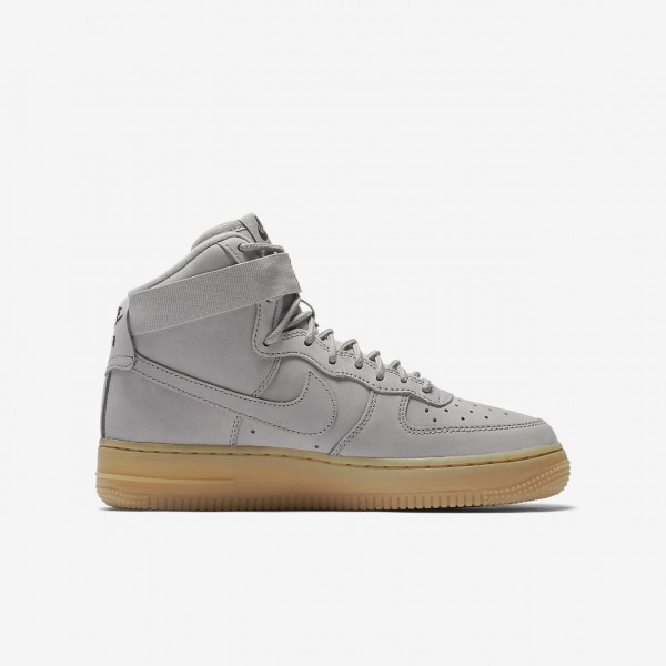 Nike Air Force 1 high Wb Freizeitschuhe Jungen Grau Schwarz Hellbraun 253-27071